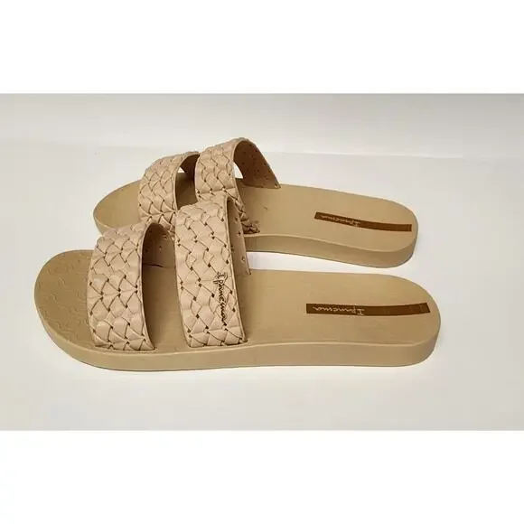 Inpanema Renda II Fem Slide Sandals Beige Size US 6 - Picture 8 of 12